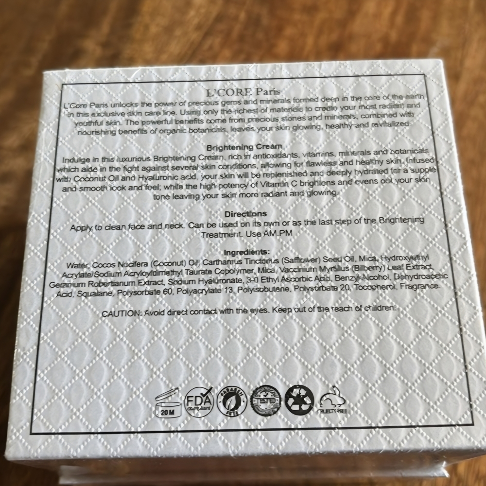 L'CORE Paris Brightening Cream 1.7oz MSRP 999 - Picture 3 of 6